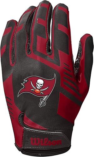 Miniatura 5 de WILSON NFL Guantes de fútbol americano con ajuste elástico, para jóvenes y adultos