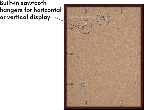 Vista 730 de Americanflat Portarretratos de 8 x 12 pulgadas con plexiglás pulido, juego de 2 portarretratos de 6 x 8 pulgadas con paspartú o para fotos de 8 x 12