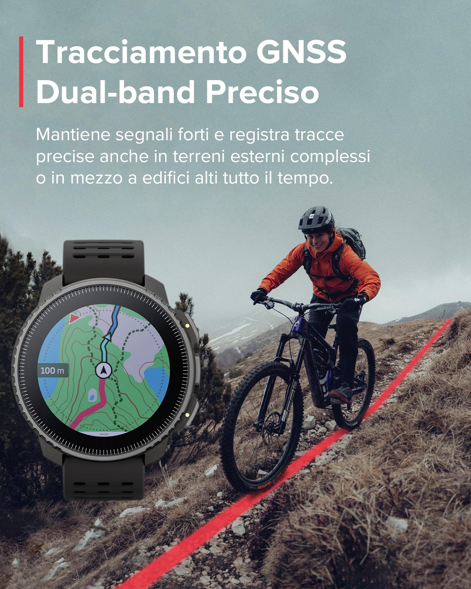 SUUNTO Vertical Orologio Sportivo, Smartwatch Impermeabile GPS Activity Tracker Mappe Offline, Monitoraggio Salute 24/7, 95+Sport, Cardiofrequenzimetro Altimetro Barometro, Ricarica Solare Opzionale