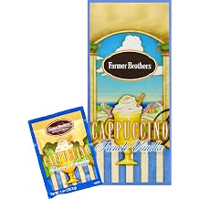 Farmer Brothers French Vanilla Cappuccino, 25 packets per box 1 Pack