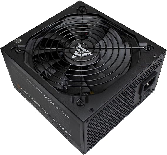 Apevia ATX-JP1000W PCIe 5.0 & ATX 3.0 Ready Jupiter 1000W 80+ Bronze Certified, Gen 5 12VHPWR Connector, Active PFC ATX Gaming Power Supply