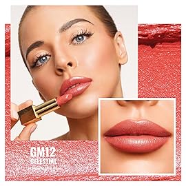 Oulac Lipstick & Lipliner Set 3PCS High Impact Lipcolor with Moisturizing Formula, Vegan Beauty, Full-Coverage Lip Color, Gift Lipstick for Women, LL05+GM12+PG04