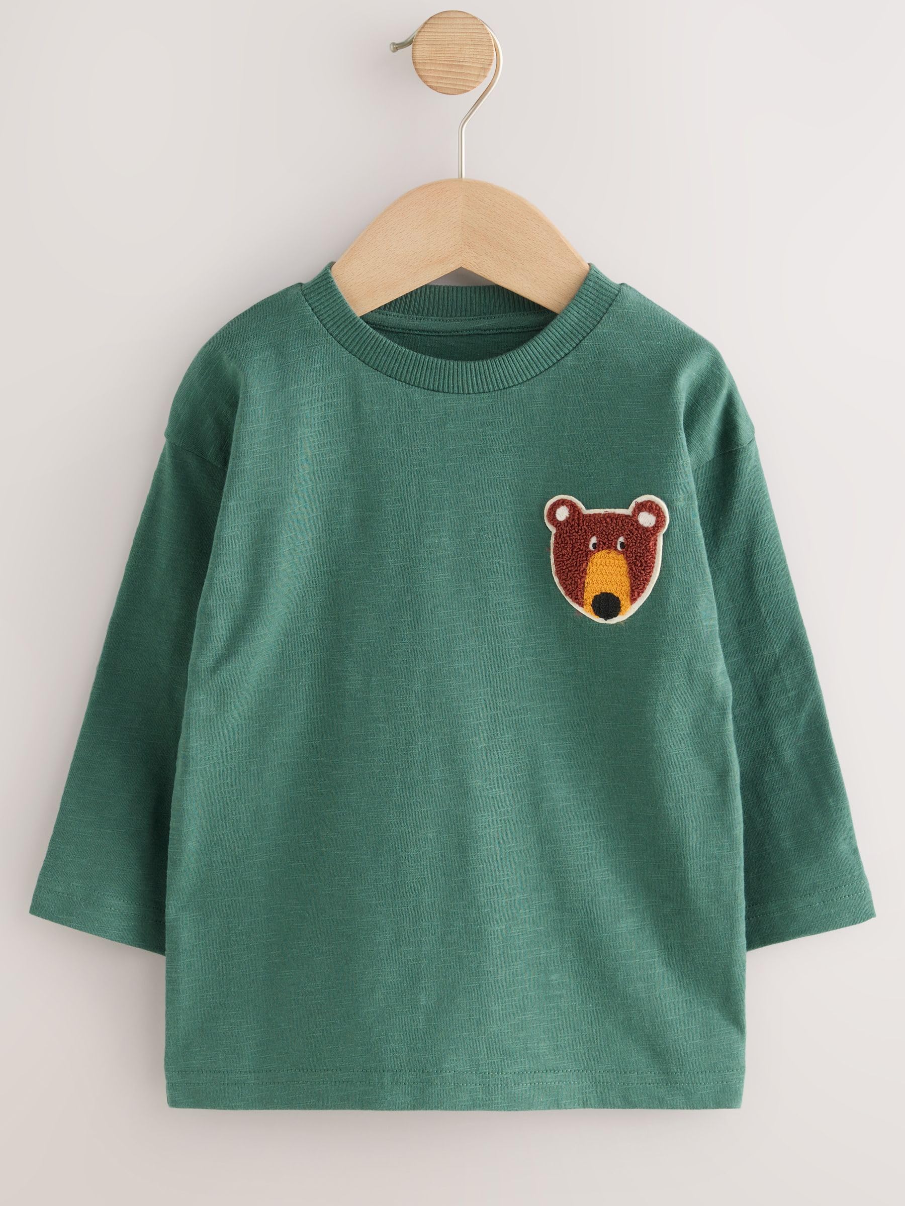 NEXT Jungen Langarmshirts mit Applikation, 3er-Pack 62-122
