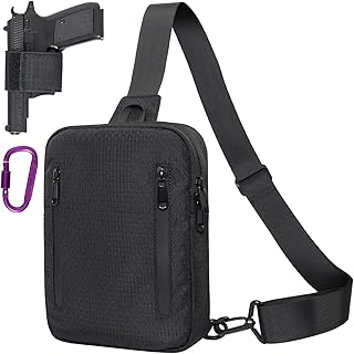 Concealed Carry Sling Gun Bag for Men Women Crossbody Chest Pistol Pack Soft Handgun