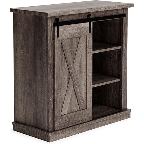 Signature Design by Ashley Arlenbury Rustic Accent Cabinet, Antique Gray