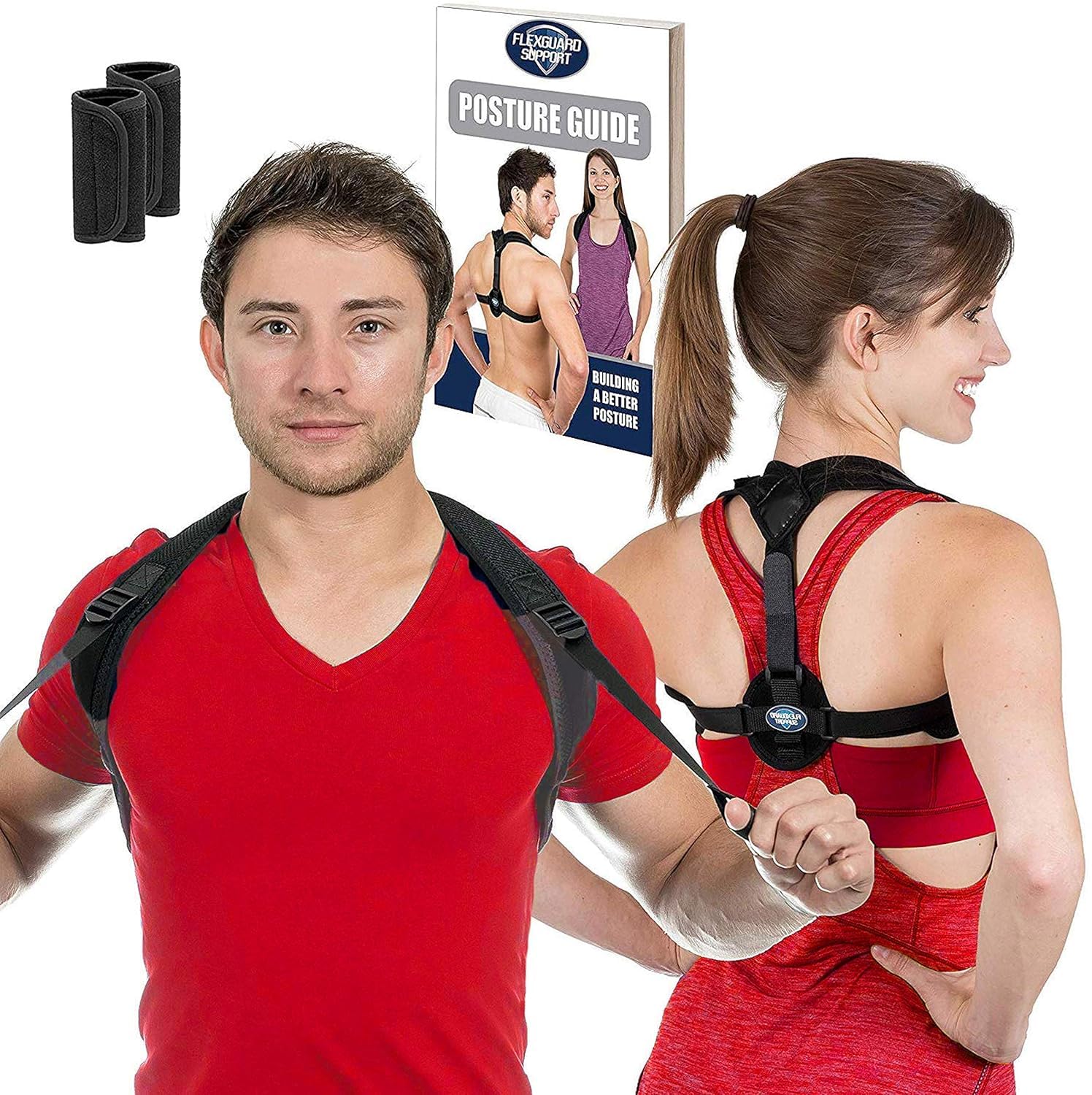 Posture Corrector for Women and Men – Adjustable Upper Back & Shoulder Brace Trainer for Slouching, Neck Hump and Hunched Shoulders – X-Large
