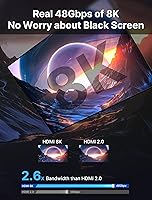 Vista 3 de JSAUX Cable HDMI 2.1 de 10 pies, paquete de 2 unidades de 48 Gbps 8K y 4K de ultra alta velocidad (8K @60Hz 7680x4320, 4K @120Hz) eARC HDR10 HDCP