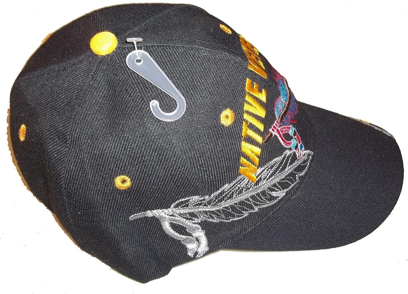 Miniatura 3 de Gorra de béisbol con diseño de veterano nativo ajustable para veteranos
