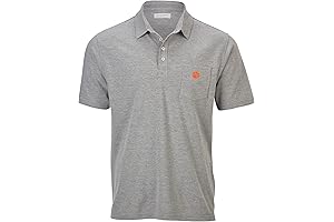 Boxercraft Men's Clemson University Tigers NCAA Team Logo Pique Polo