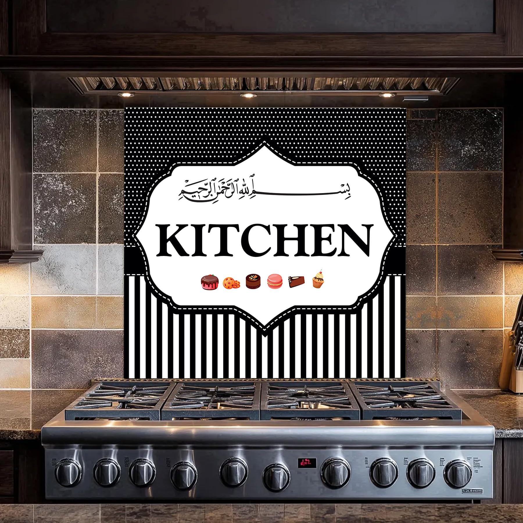 TilkiDünyası Mutfak Ocağı Arkası Kitchen Duvar Sticker - 60x54 cm