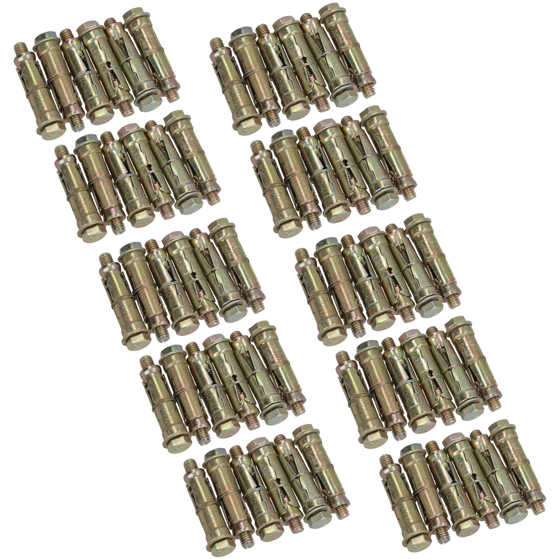M8 8mm x 60mm Expansion Rawl Bolt for Masonry Sleeve Anchors Fastener 60pk