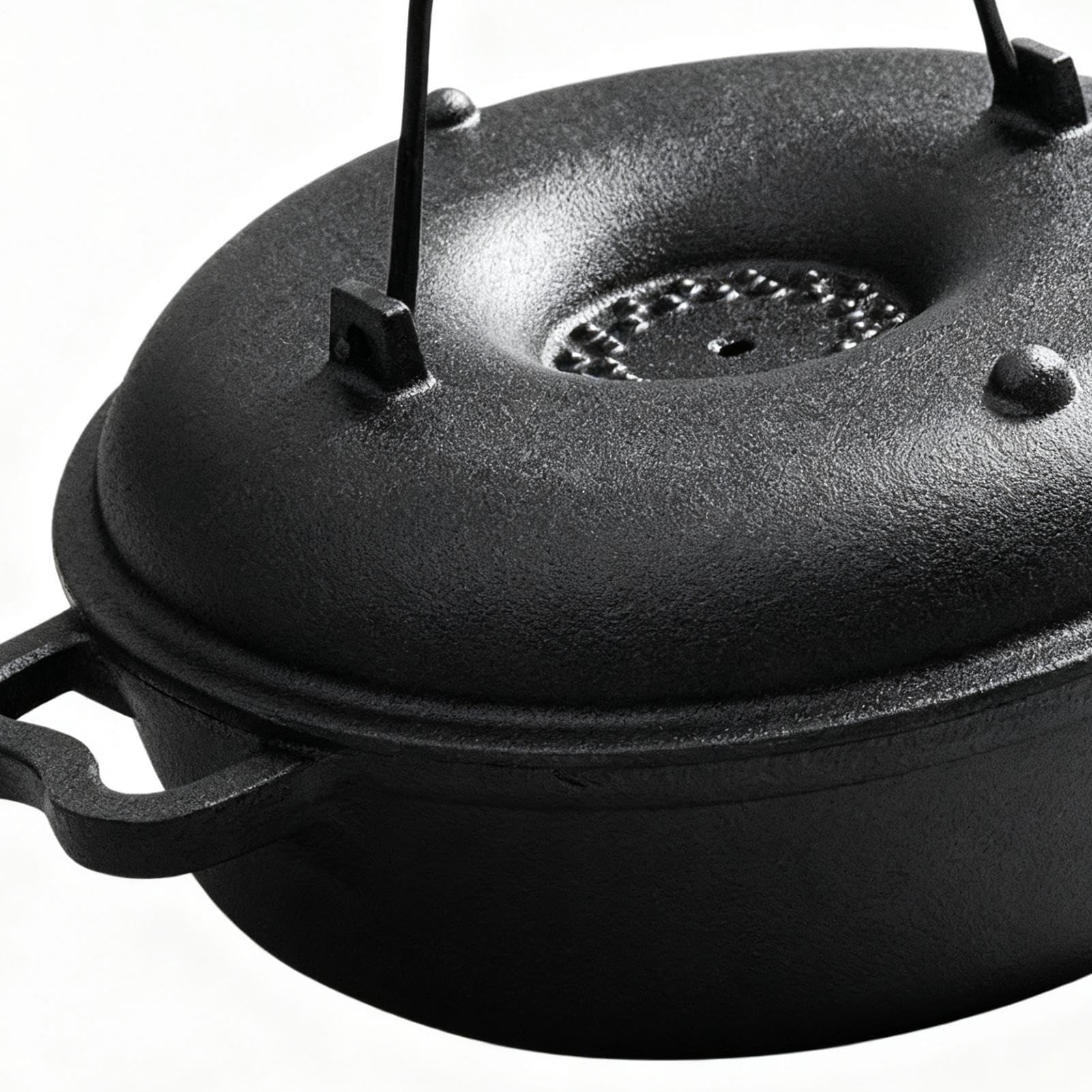Pentola Calderone In Ghisa Per La Cottura Utensile da Cucina Antiaderente | Set Di Pentole Olandesi In Ghisa Per Stufa Griglia Falò Piani Cottura A Induzione