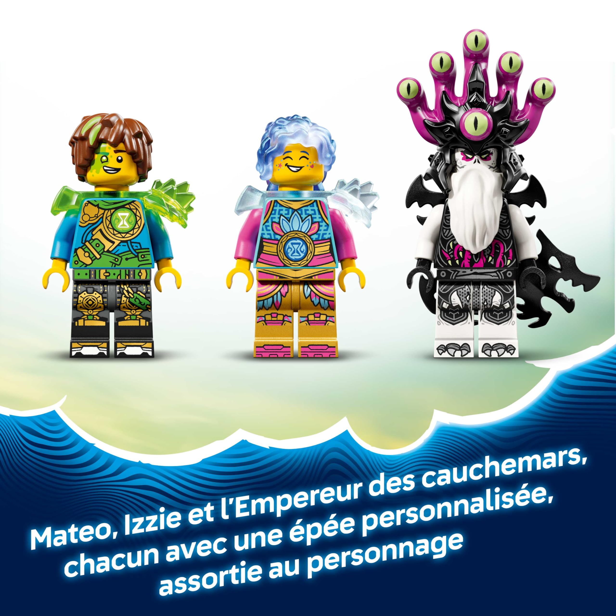 LEGO DREAMZzz 2-en-1 Le Gardien Robot-Renard - Jouet Figurine se Transformant en Guerrier Robot-Renard - 3 Minifigurines & 1 Cristo-Créature Verte Collector - Cadeau pour Garçon dès 9 Ans 71508