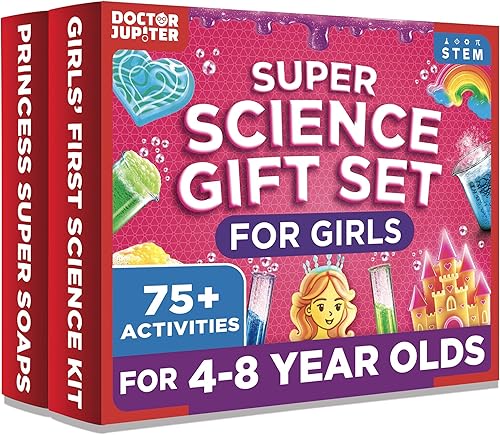 Doctor Jupiter Juego de regalo Super Science  Juego de 'Kit de ciencia para niñas', 'Princess Super Soaps' para niños a partir de 4 años  Ideas de