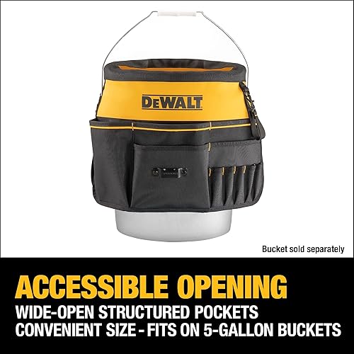 Miniatura 4 de DEWALT Organizador de herramientas, 37 bolsillos y trabillas para almacenamiento de herramientas, incluyendo un bolsillo TOUGHCASE (DWST560109)