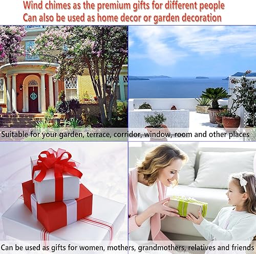 Miniatura 7 de Campanas de viento de caballo para exteriores, regalos para mamá, hogar, jardín, balcones, habitaciones, patio, interior, campanillas de caballo de