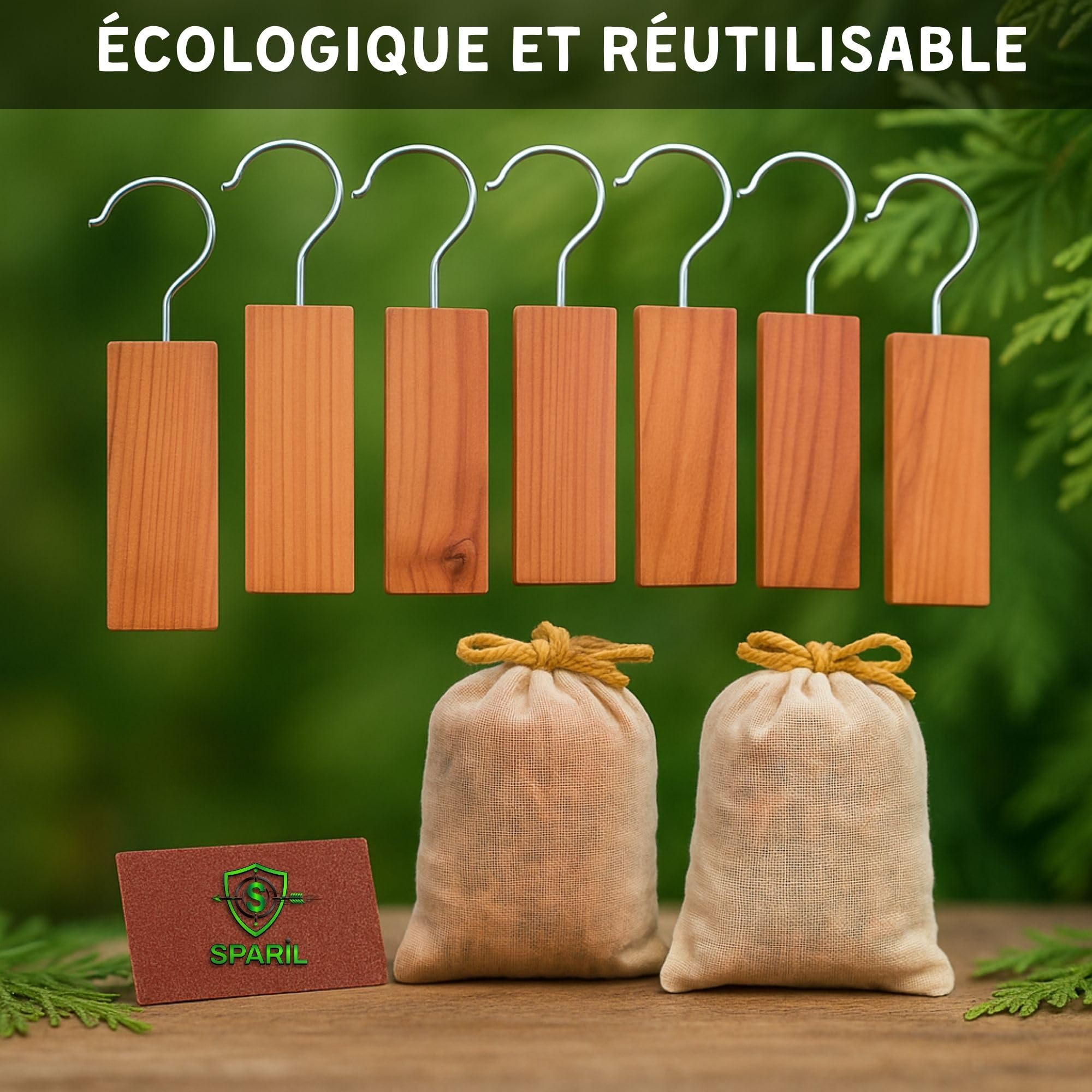 Anti Mites Textile Et Vêtements En Bois De Cedre | 17 pcs | Piège Antimites Naturel Bio Parfumé Contre La Mite Pour Protéger vos habits Dans Votre Armoire, Placard, Penderie | Protection Efficace