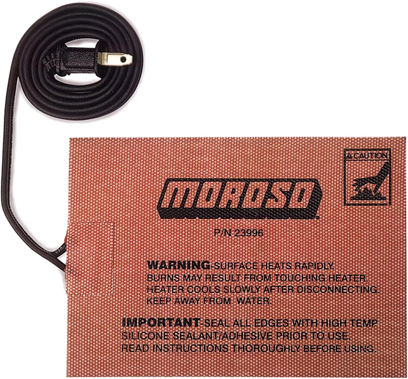 Moroso 23996 5" x 7" Self Adhesive External Heating Pad, Oil Pans