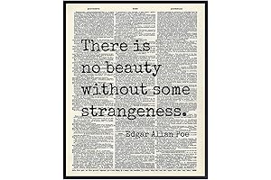 Edgar Allan Poe Quote Dictionary Art Decor
