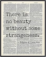 Edgar Allan Poe Quote 8x10 Dictionary Art Wall Decor Picture - Upcycled Vintage Retro Decoration for Home, Office, Apartment, Living Room, Bedroom, Bathroom - Gift for Poetry Fans
