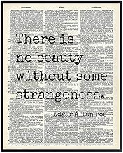 Edgar Allan Poe Quote 8x10 Dictionary Art Wall Decor Picture - Upcycled Vintage Retro Decoration for Home, Office, Apartment, Living Room, Bedroom, Bathroom - Gift for Poetry Fans