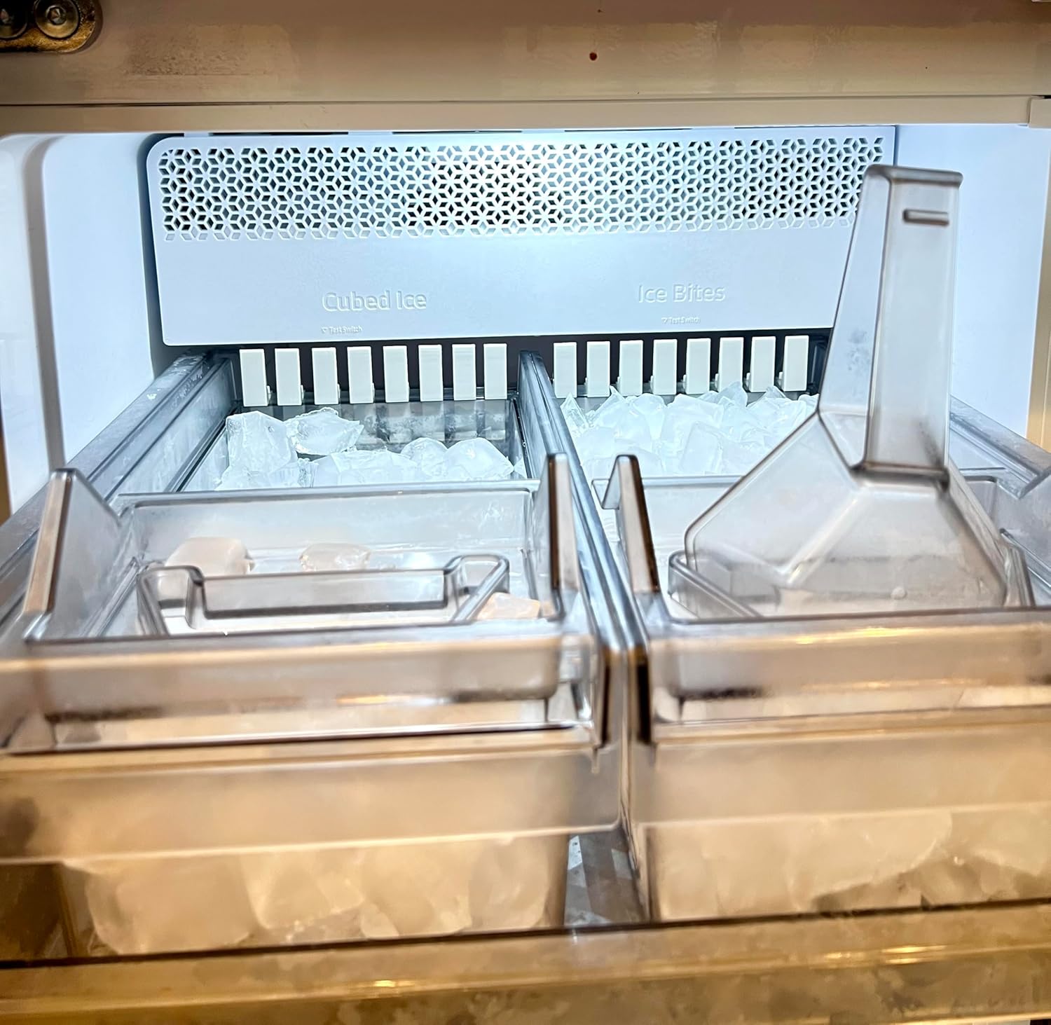 APEXION LLC Ice Cube Tray Backstop for Samsung Bespoke 4 Door Flex Fridge - Refrigerator Ice Maker Accessory, Freezer Icetray Add-On - Not compatible with Samsung Bespoke French Door Fridges