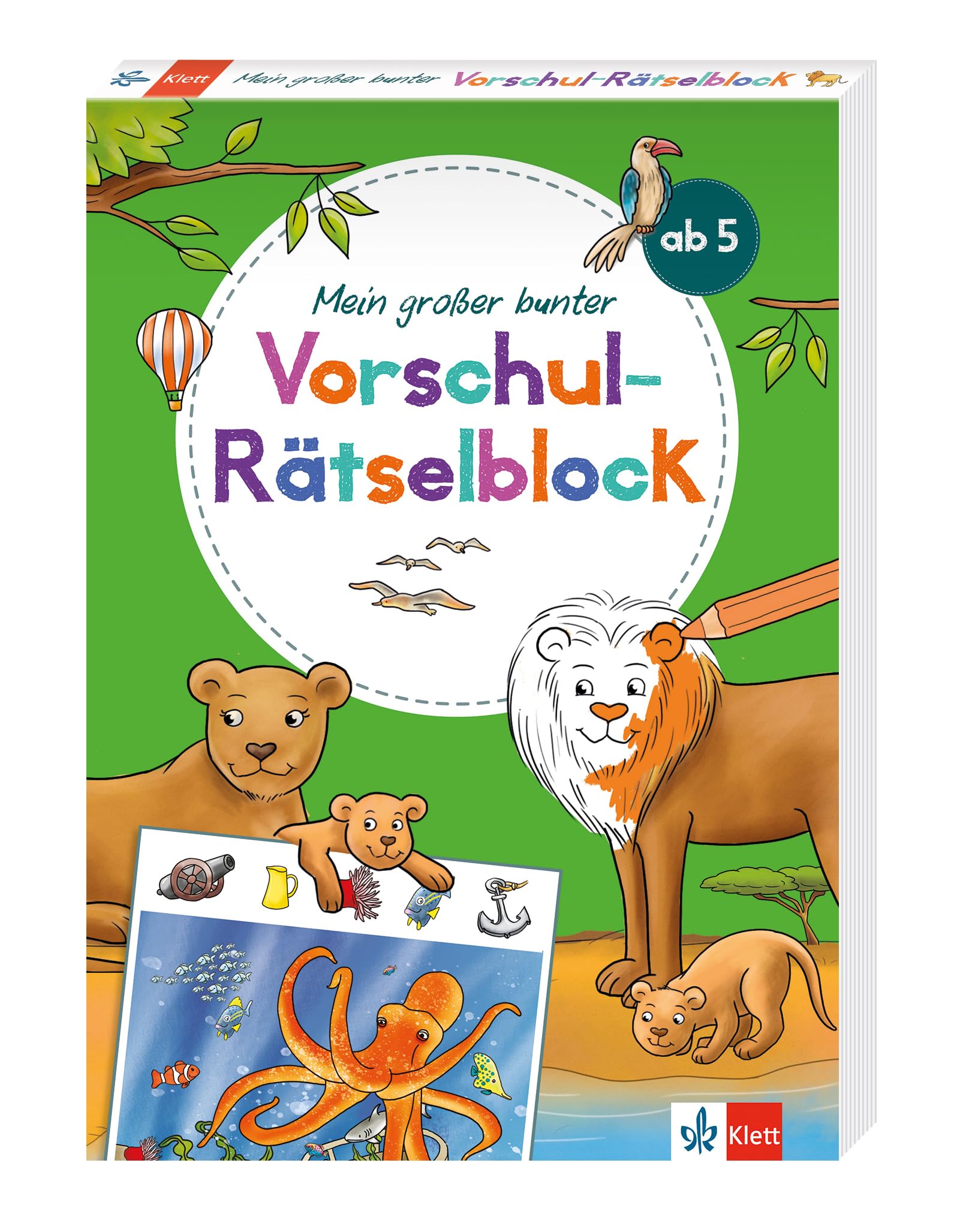 Klett Mein großer bunter Vorschul-Rätselblock: ab 5 Jahren