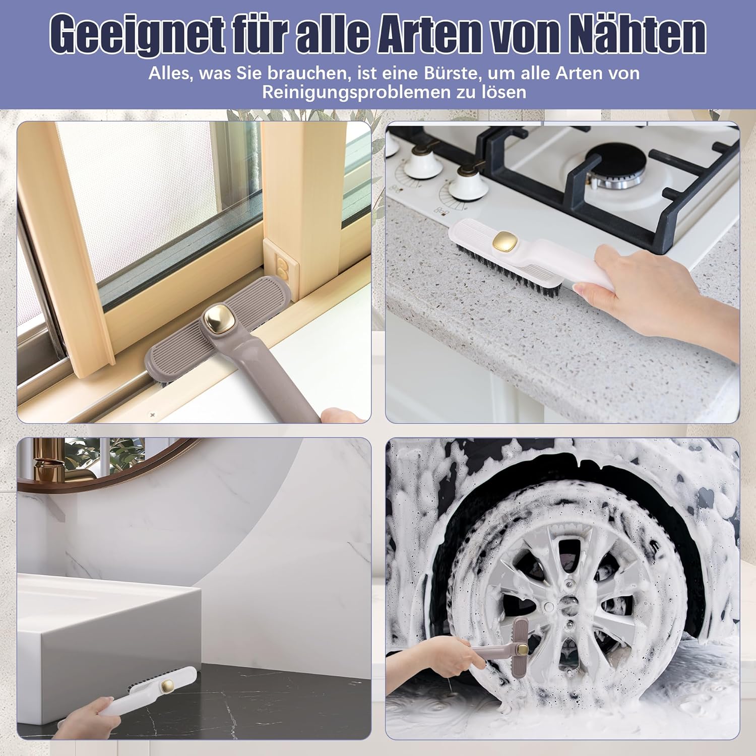 Kompletná prezentácia sady kefiek na škáry Kssvzz