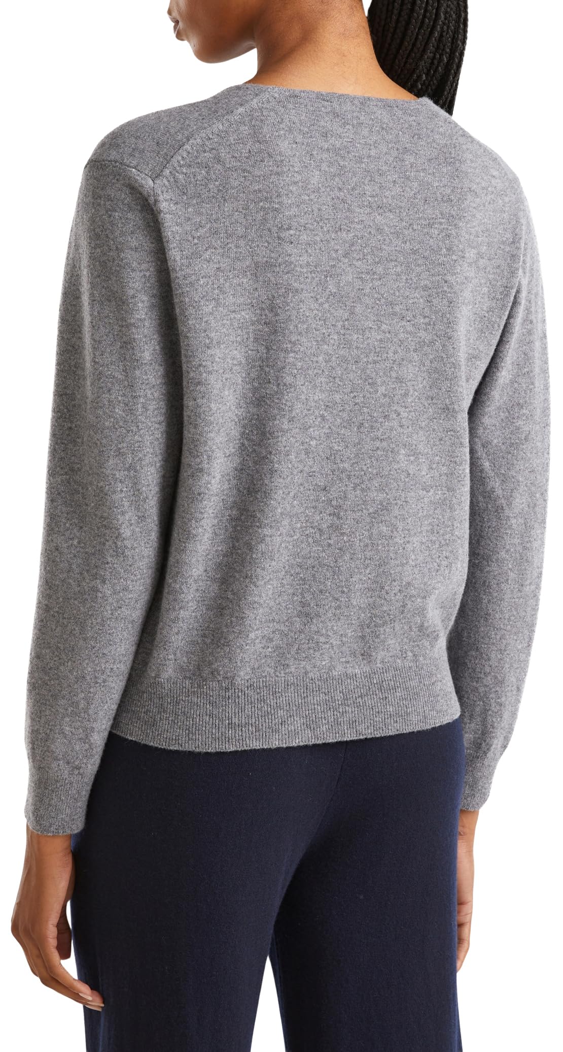 Image secondaire de Pull Femme Col V Gris United Colors of Benetton