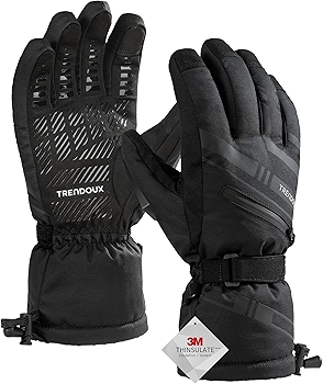 TRENDOUX Waterproof Winter Ski Gloves with Touchscreen