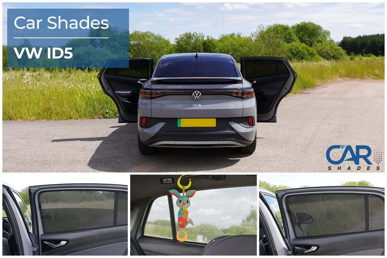 Car Shades Jeu de Pare-Soleil sur Mesure pour Voiture
