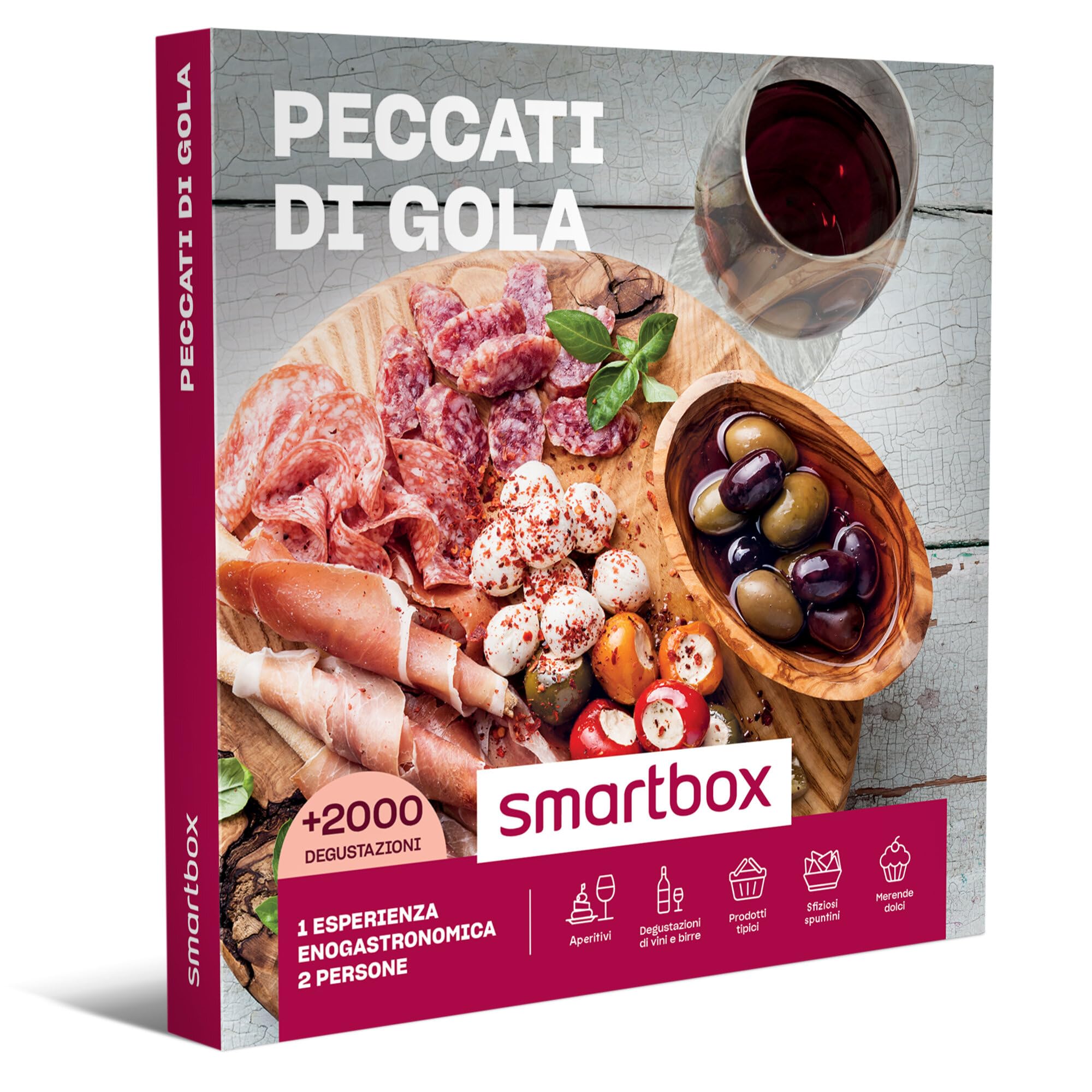Smartbox - Cofanetto Regalo Peccati di Gola - Idea Regalo Gourmet - 1 Esperienza enogastronomica per 2 Persone