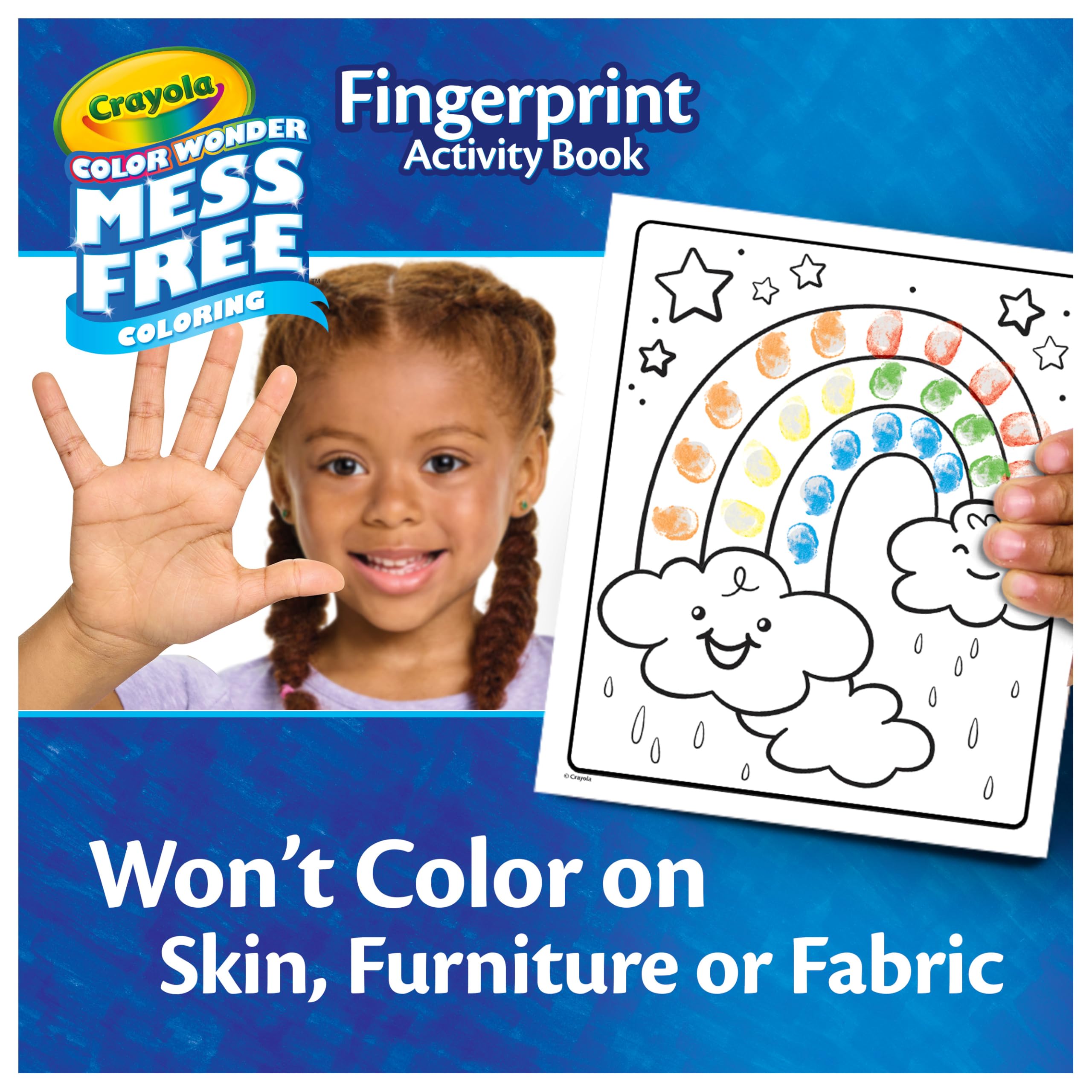 CRAYOLA Color Wonder Mess Free - Set di attività di pittura a inchiostro per impronte digitali, alternativa alla pittura con le dita, regalo per bambini, età 3, 4, 5, 6 anni