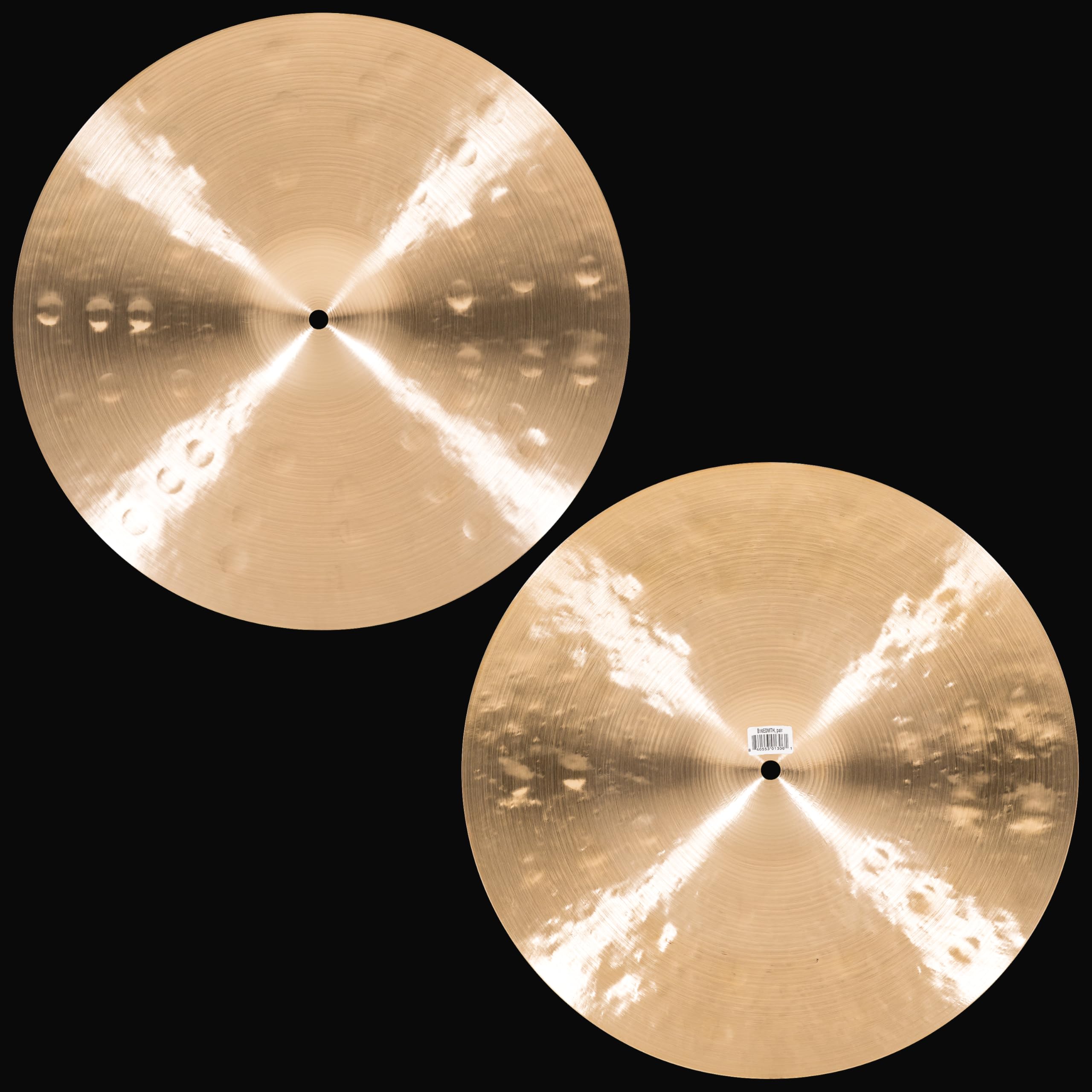 Meinl Cymbals Byzance Extra Dry Cymbales Hihat Medium Thin 16 pouces (40,64cm) pour Batterie - B20 Bronze, Finition Brute et Traditionnelle (B16EDMTH)