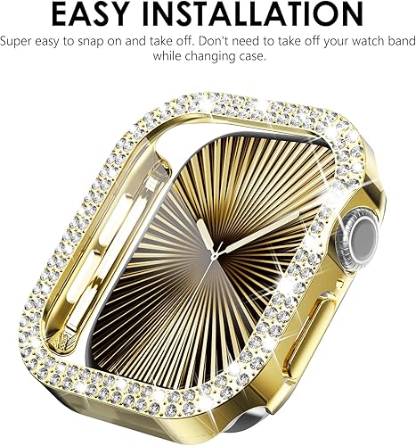 Miniatura 206 de KADES - Funda protectora brillante compatible con Apple Watch Series SE, SE 2022, 6, 5 y 4 de 44 mm, con protector de pantalla incorporado