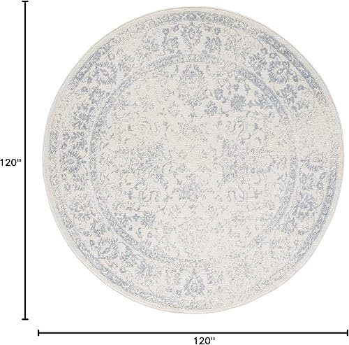 Miniatura 620 de Safavieh colección Adirondack - Alfombra de área, 6 x 9 pies, gris y azul, diseño oriental desgastado, no desprende pelusa, fácil cuidado, ideal