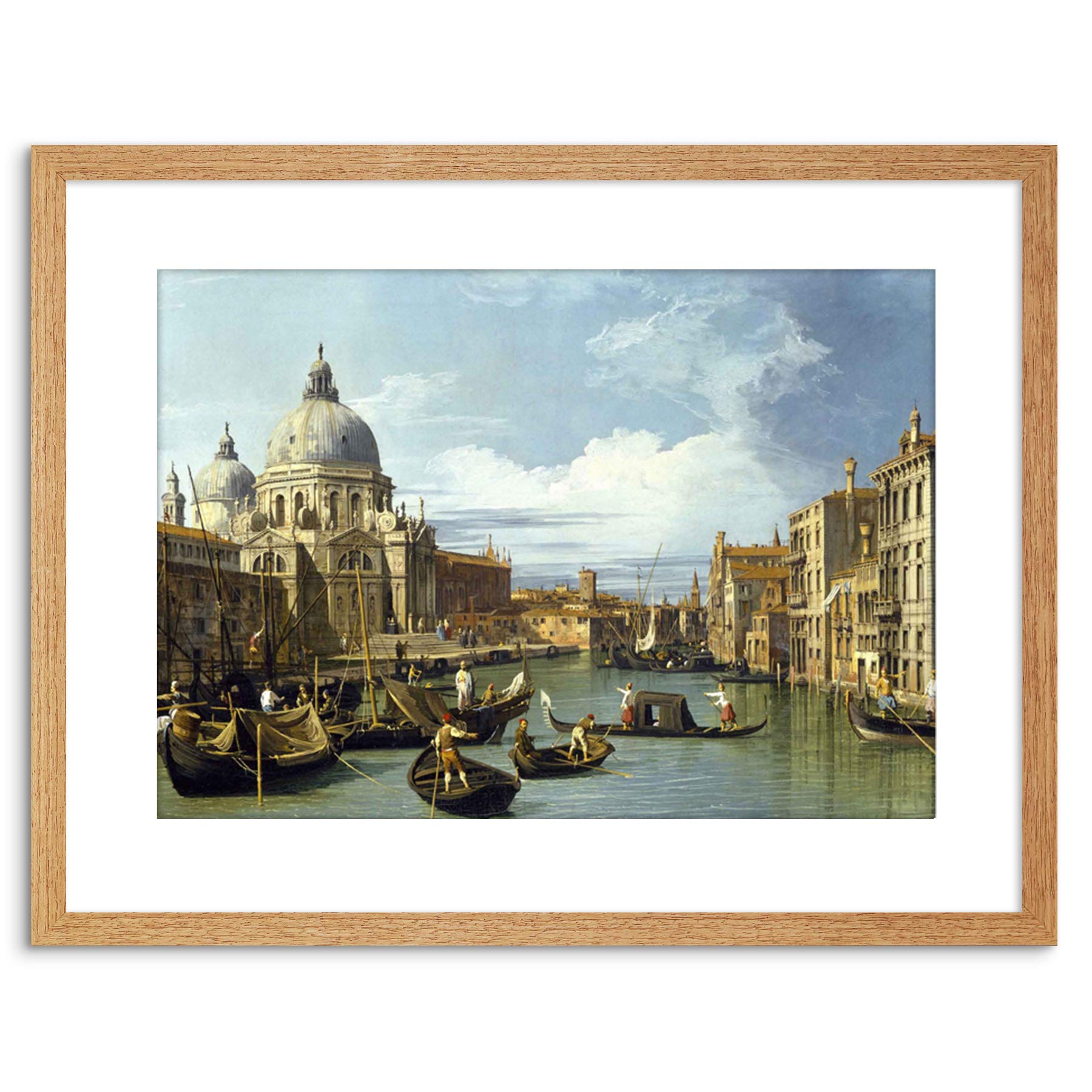 Wee Blue Coo Canaletto Entrance Grand Canal Venice Painting Framed Wall Art Print