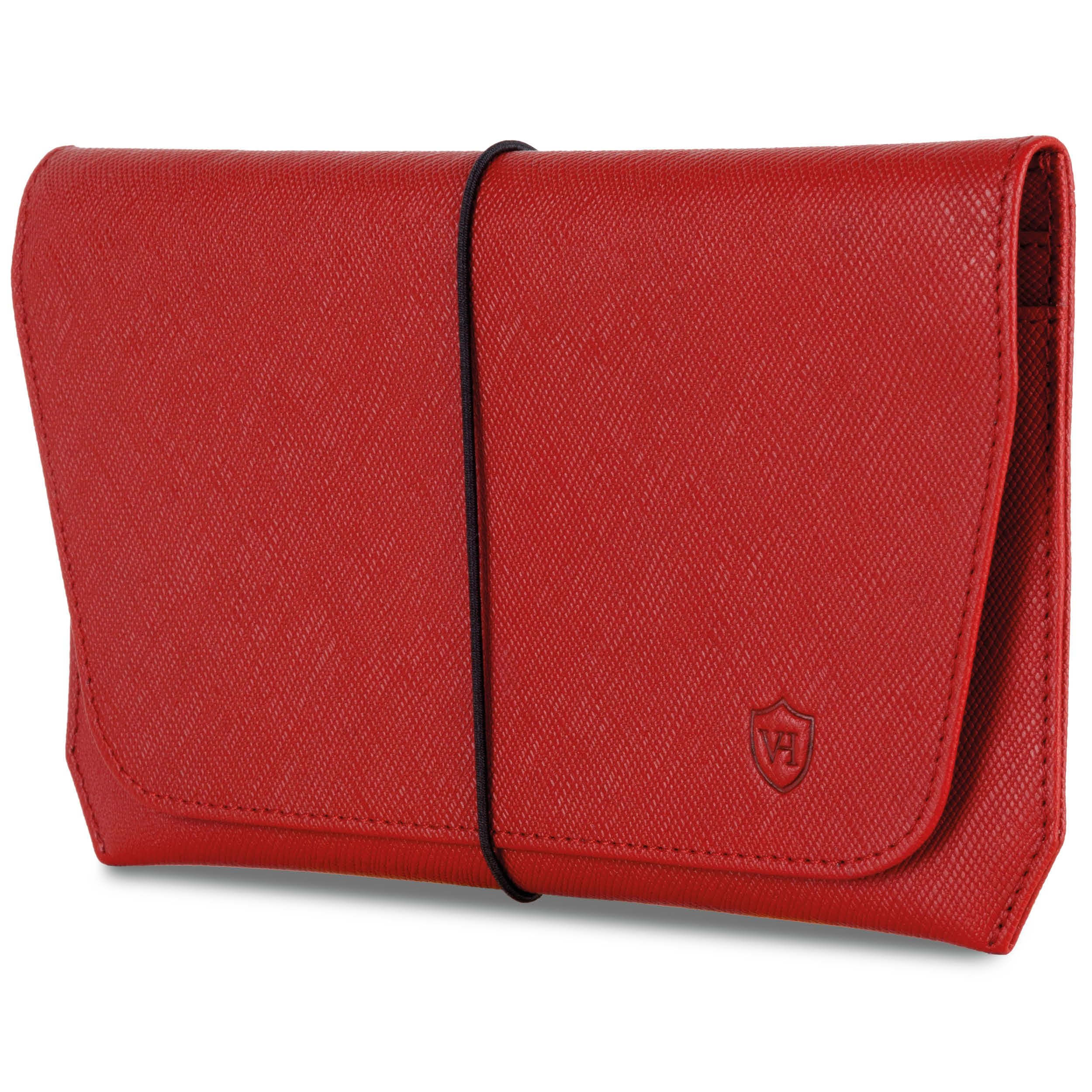 VON HEESEN Leder Reisepasshülle mit RFID-Schutz - Passport-Hülle aus echtem Leder - Reisepass-Organizer für stilbewusste Damen & Herren