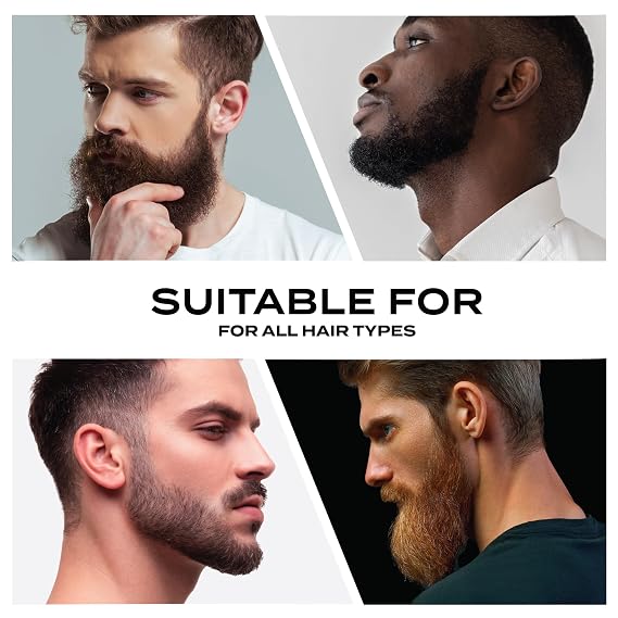 2 in 1 Boar Bristle Beard Brush for Men Beard Comb Beard Brush Double Sided Nylon Bristle Mustache Brush Set
