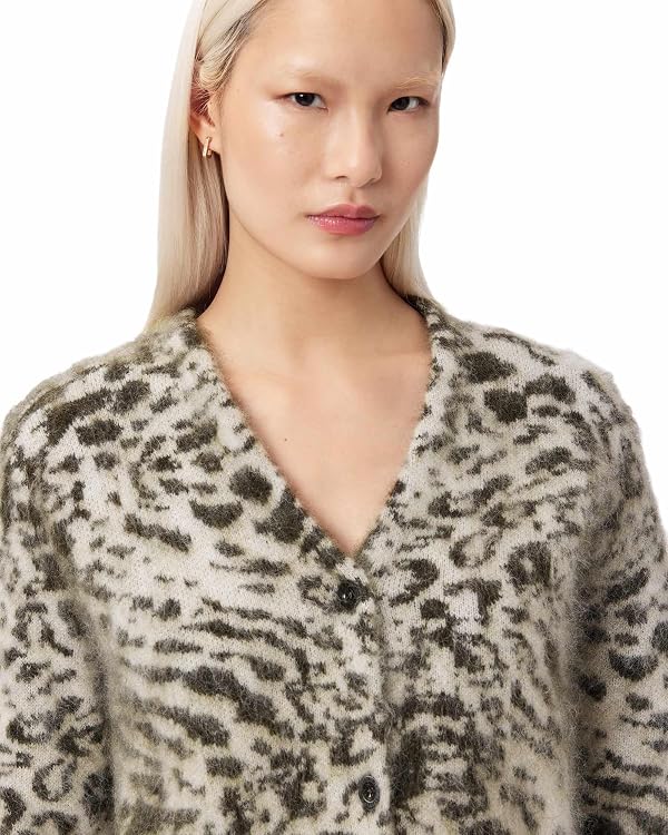 AllSaints Women's Wick Amur Cardigan Chalk White/Green XS by AllSaints - Used condition - Image 2