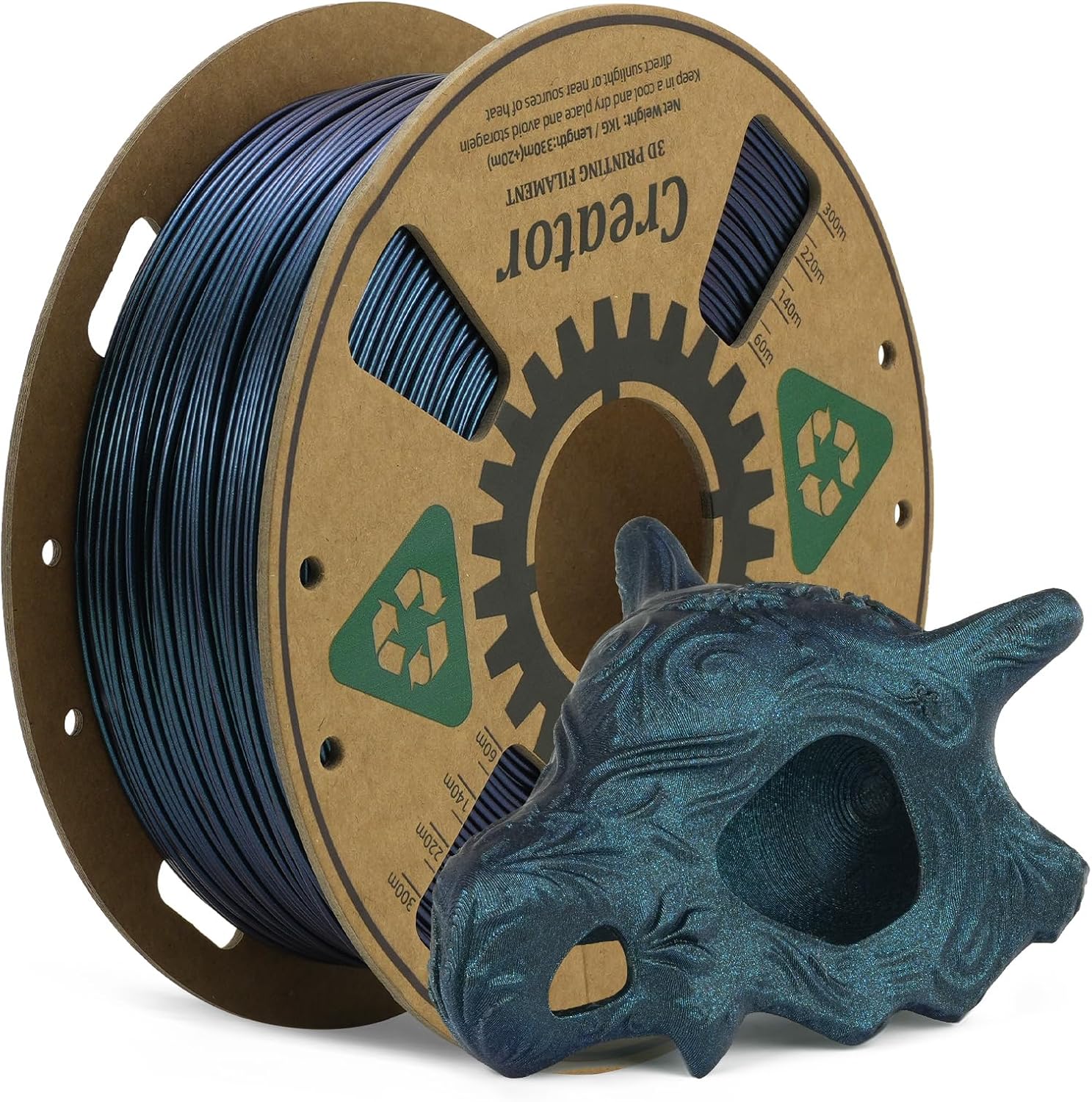 Creator PETG Filament 1.75mm, High Speed 3D Printer Filament 1KG for Max 500mm/s Fast Printing, Burnt Titanium Color Changing Filament, Tough Chameleon 3D Printing Filament (Burnt Titanium)