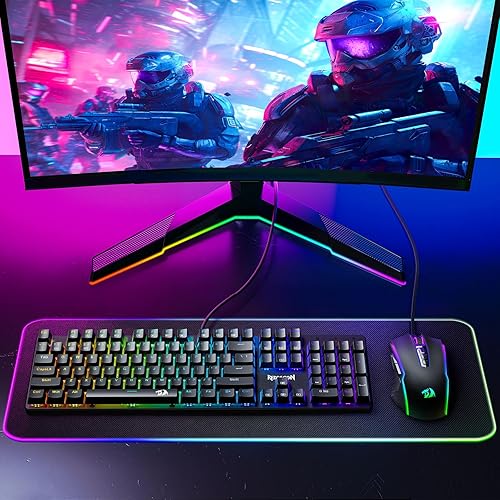 Miniatura 9 de Redragon Mouse para juegos, mouse para juegos con cable con retroiluminación RGB, 8000 DPI ajustable, mouse con 9 botones macro programables y botón