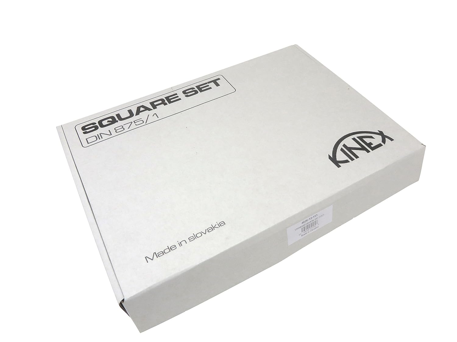 Kinex 3 Piece Set of Solid Machinist Square 2-3/8, 4 and 6 Inches (60, 100 and 150 mm) DIN 875/1 (Square w/in 18 microns or 0.0007 Inches) 4026-12-3PC Set