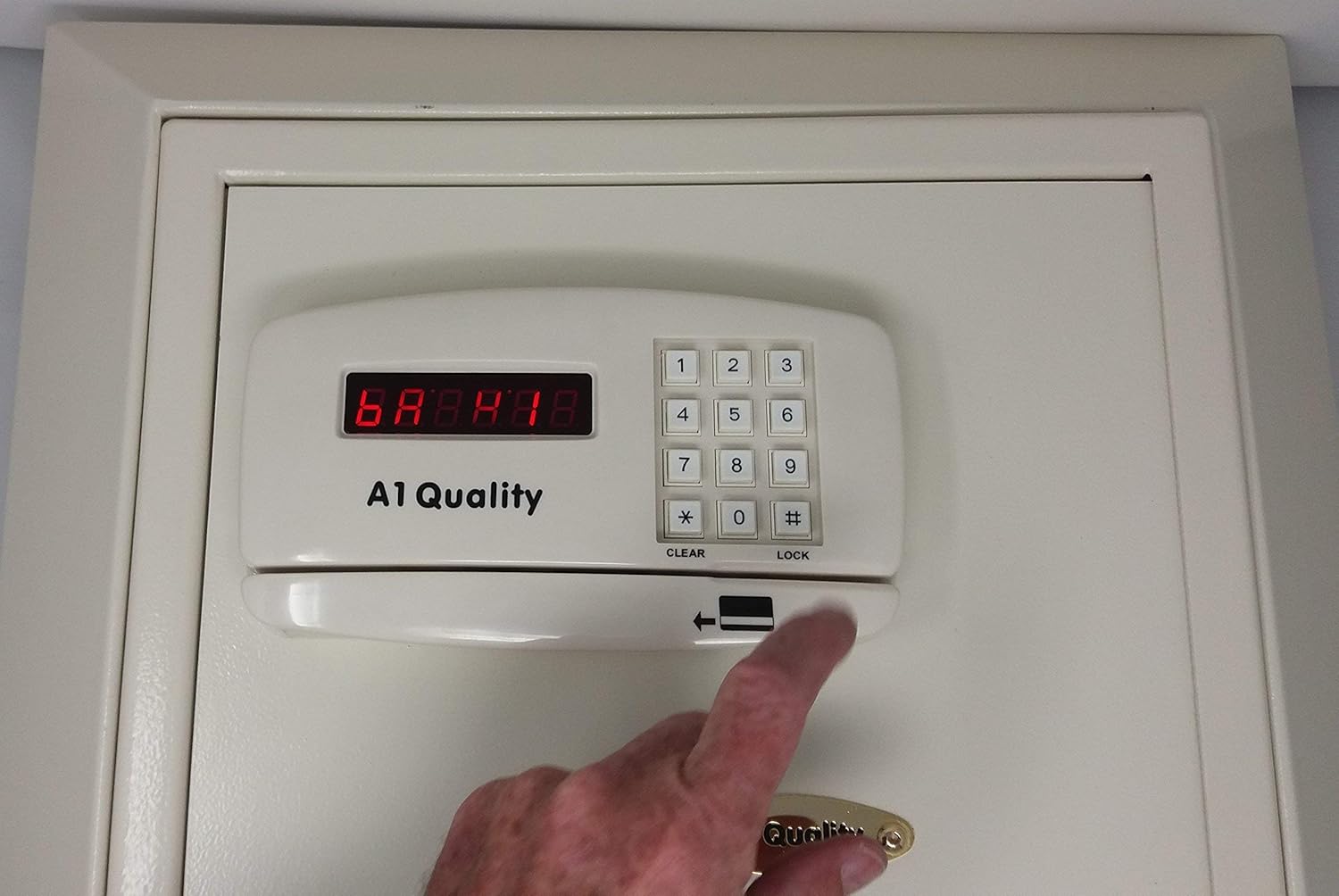 A1 Quality Safes Digital Keypad Electronic Hotel Wall Safe With Card Reader - - 