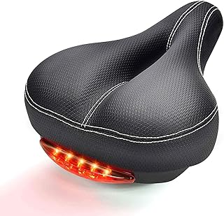 Daskoo sillin Bicicleta Gel,Sillín Bicicleta MTB BMX antiprostatico,sillin Bici Mujer con Dos amortiguadores Cojín Cómodo Transpirable Amortiguamiento Adecuado para Bicicleta de Carretera Montaña