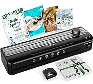 Laminator Machine 9 Inch Laminating Machine - A4 Cold Thermal Laminator Machine with Laminating Sheets, 8.5 x11 Personal Laminators for Teachers 90s Warm up, A4/A5/A6 Laminators for School Home