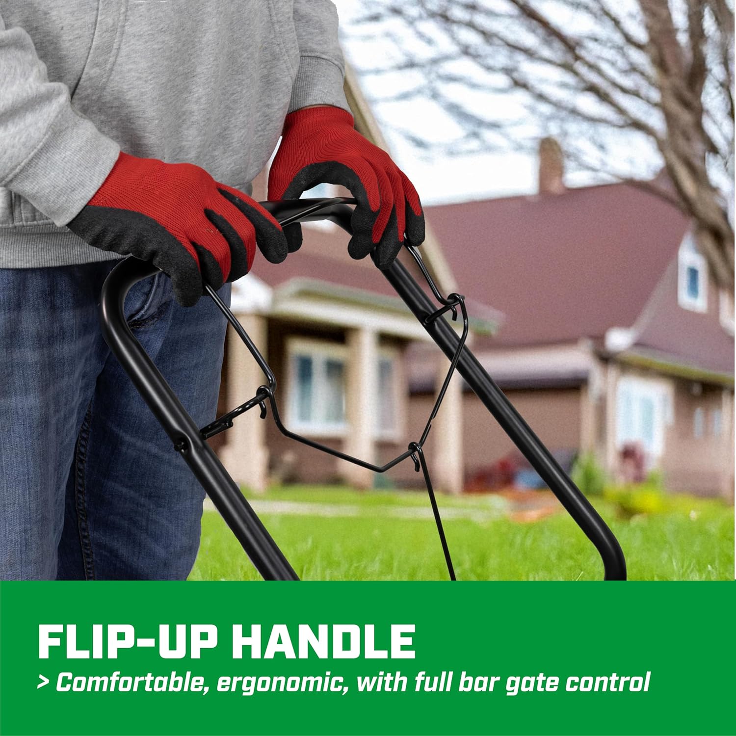 Chapin 89200A Spreader, Lawn and Garden, 80Lbs, All Season, TurfPro, Broadcast, Push, Walk Behind, 12" Tires, Weather-Proof, Poly Hopper, Pull-Bar Lever with 30 Setting Gate, Fertilizer and Seeds