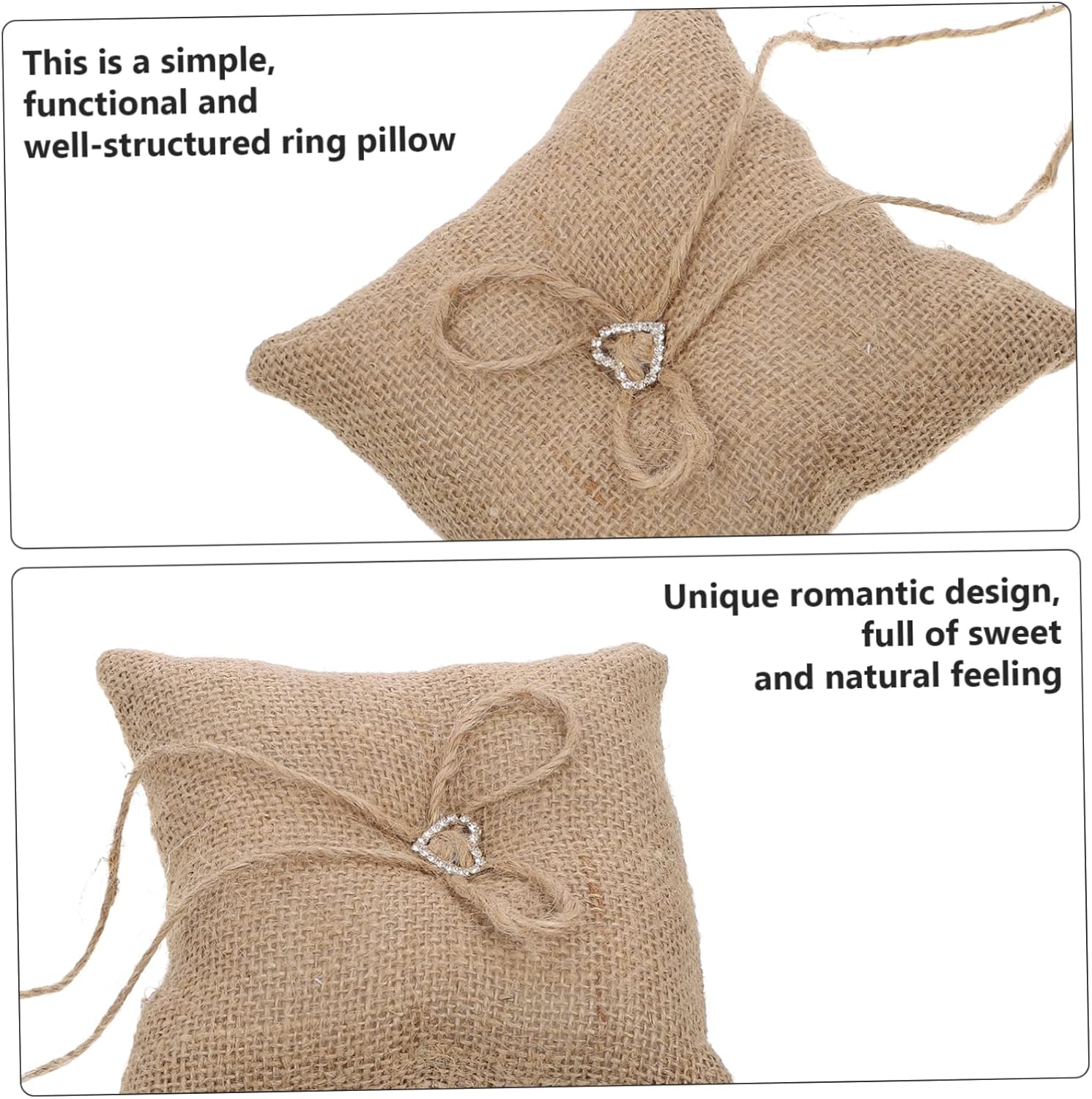 PRETYZOOM 5 pcs Lace Ring Pillow Romantic Bridal Cushion for Weddings Engagements Anniversaries Soft Cloth Material Prop for Storing Rings Elegant Wedding Decor