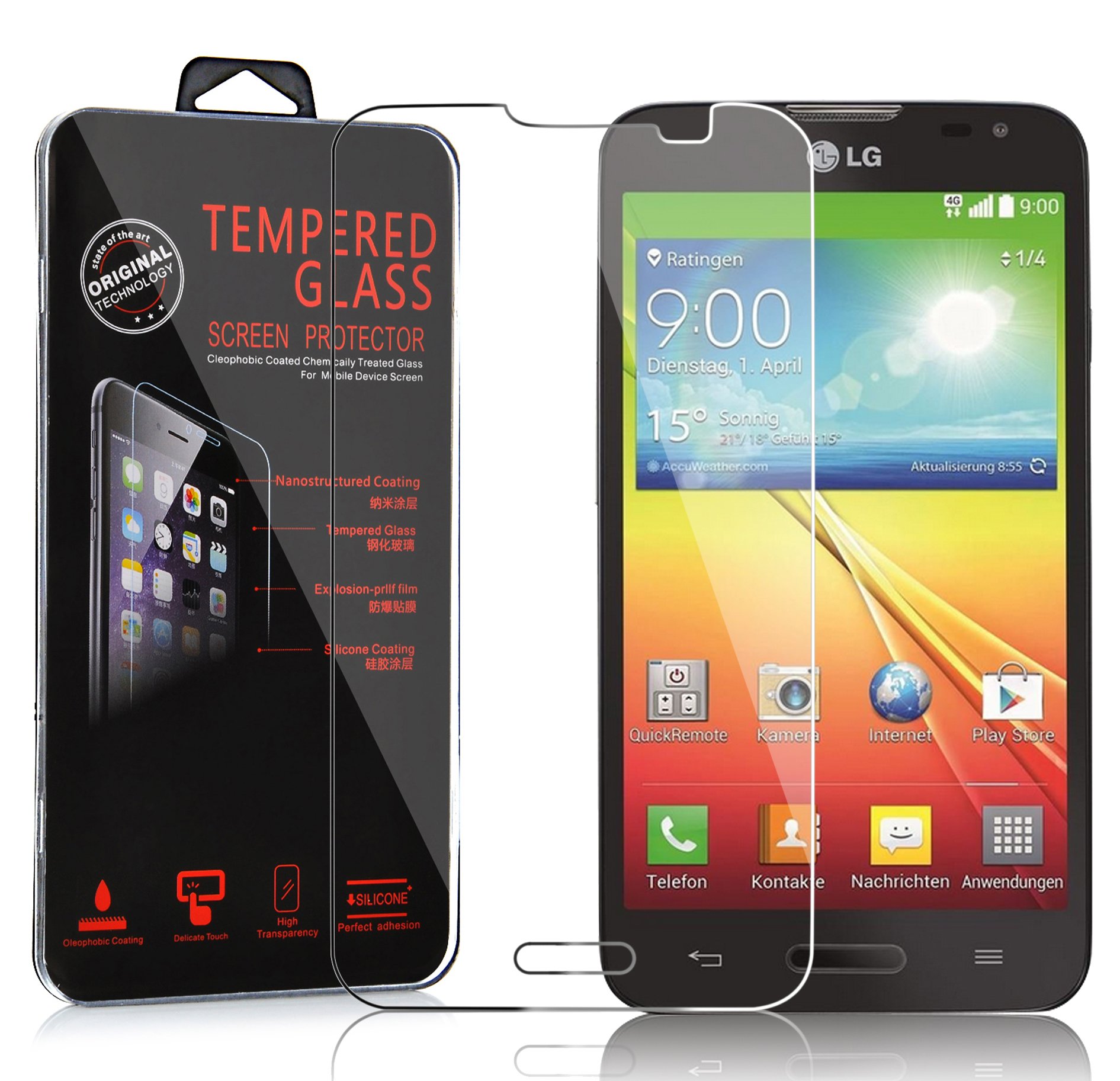 Cadorabo Pellicola Di Armatura Compatibile Con Lg L70 (1