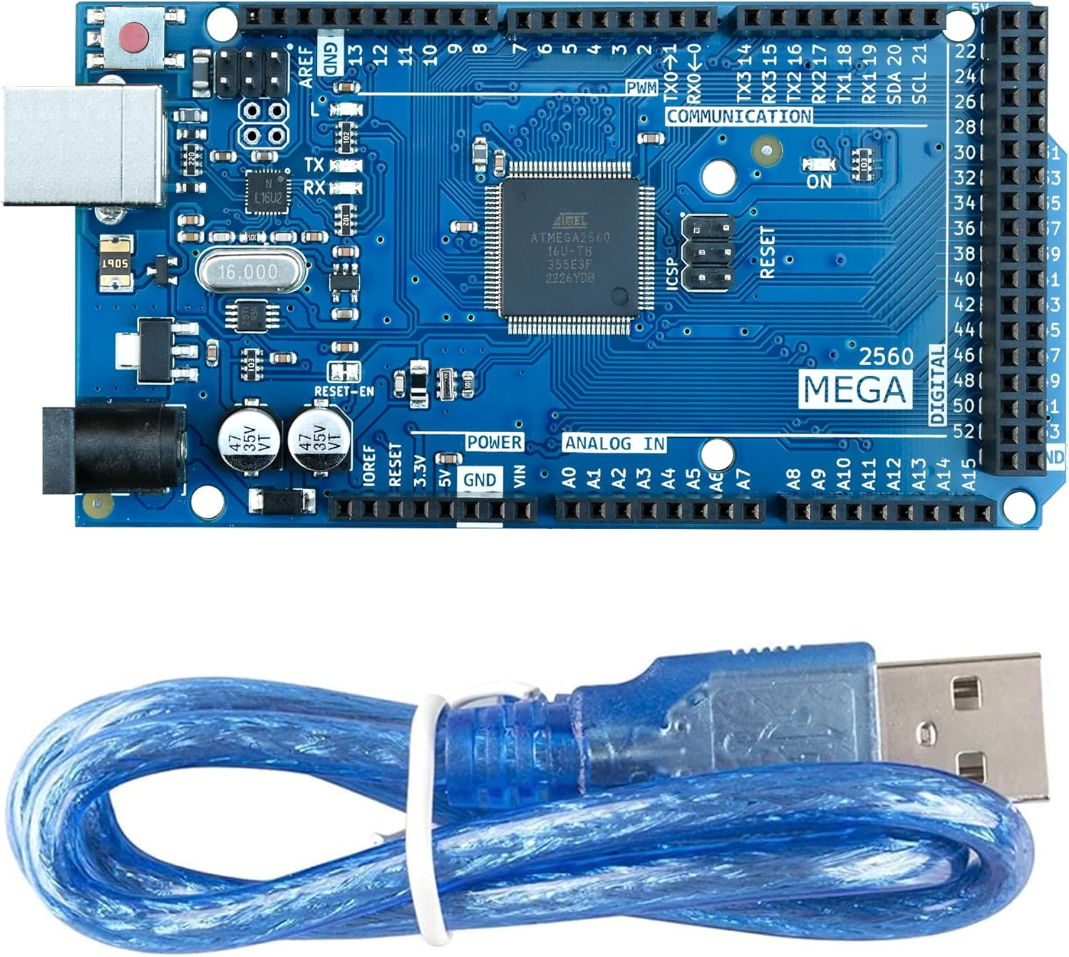 IoTCrazy Upgraded MEGA 2560 Rev3 – Latest Version Clone of Official ...